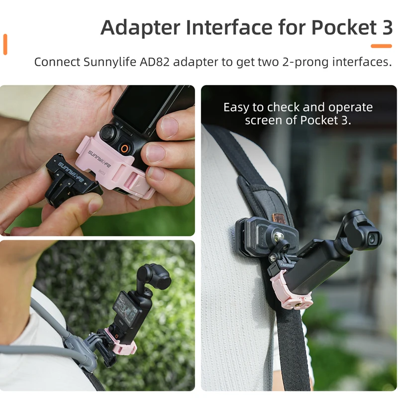 Cadre d'extension multi-usage pour DJI OSMO Pocket 3, support de montage à dégagement rapide, adaptateur bidirectionnel pour accessoires Pocket 3