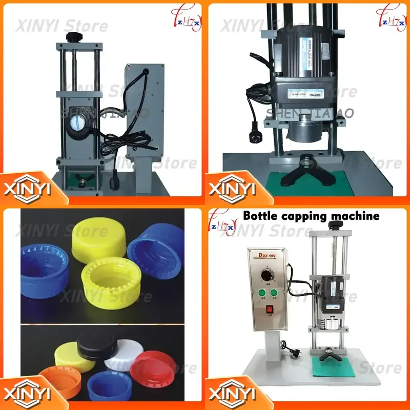 DDX-450 Desktop Automatic Electric Bottle Capping Machine for Bottles Cap Screwing and Locking Machine for 10–50 mm Caps 220