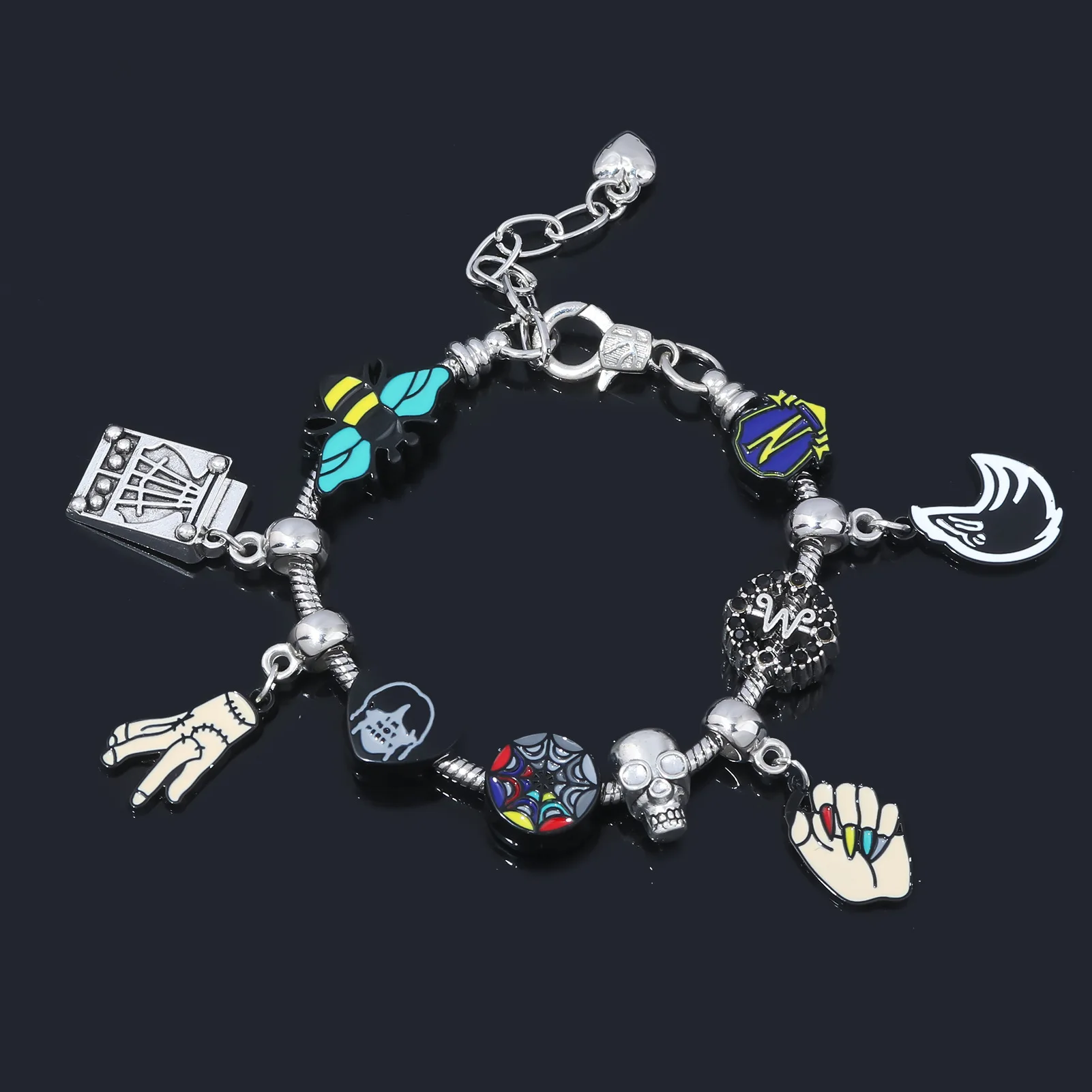 2026 فيديو جديد الطرفية مطرز سوار ذاتي الصنع قلادة للجنسين الكرتون سبيكة اكسسوارات سبليت أجزاء بنين بنات الطلاب مجوهرات