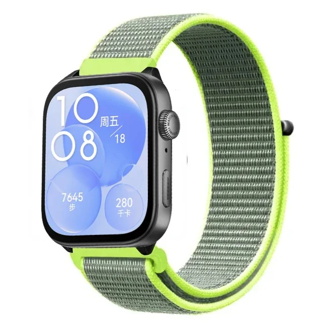 Tali nilon untuk jam tangan Huawei Fit 3 jam tangan pintar olahraga bernapas dan nyaman gelang pengganti untuk jam tangan Huawei Fit 3