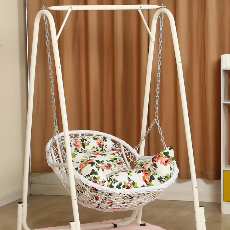 Hanging Basket Rattan Chair Single Child Swing  Indoor and Outdoor Home Rocking Chair Balcony Bird's Nest  Rattan Furniture