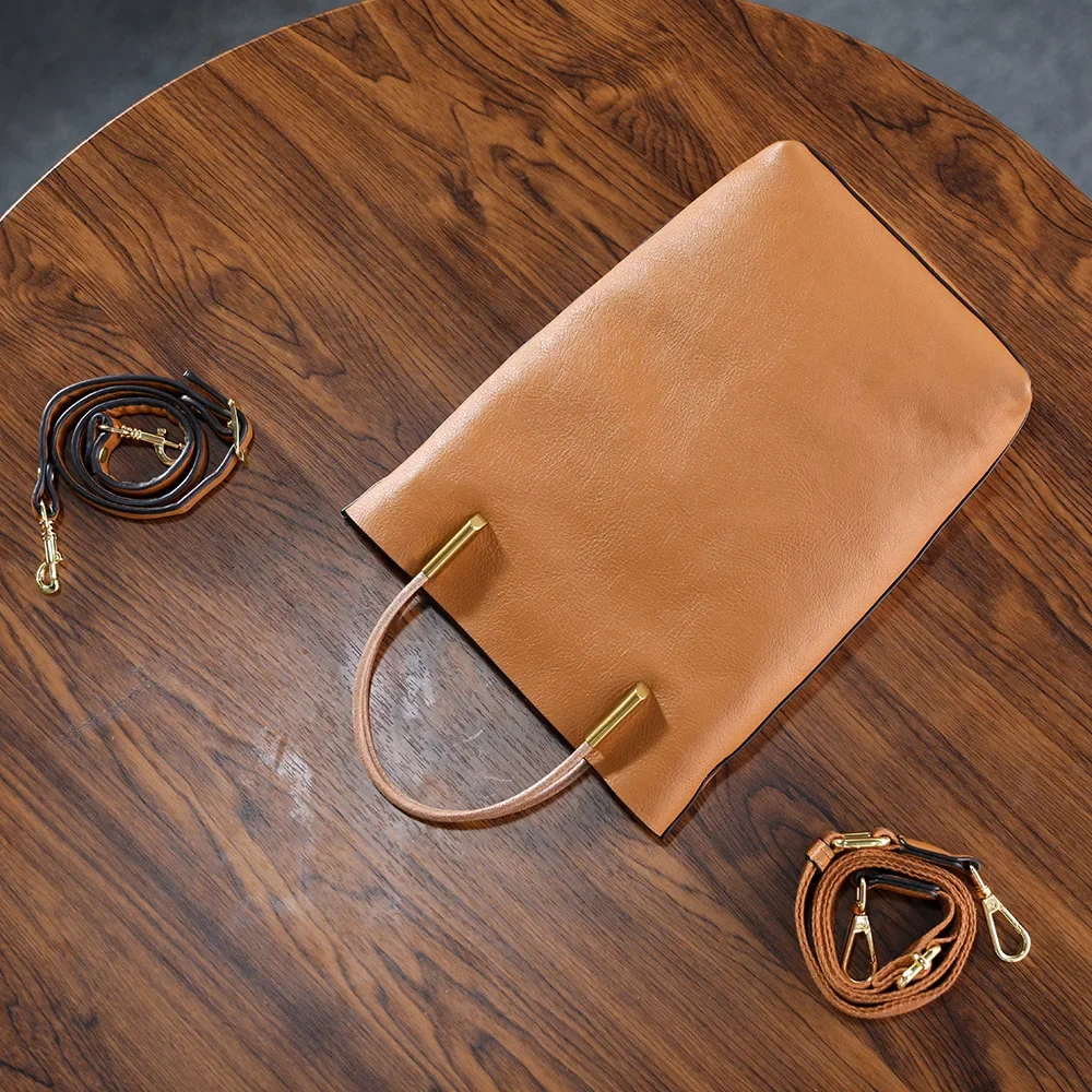 The first layer of cowhide original handmade retro genuine leather women's bag portable simple shoulder crossbody child