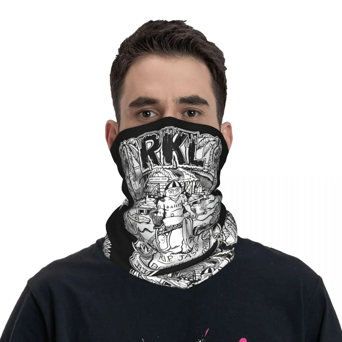 Amazing Bandana Neck Gaiter Motorcycle Club RKL Face Mask Balaclava Riding Unisex Adult Breathable