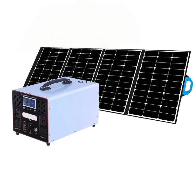 

Wholesale Power Station 600 Watt Generator Kit, High Capacity Solar Power Kit with Panels, Handle Solar Power Plant Backup