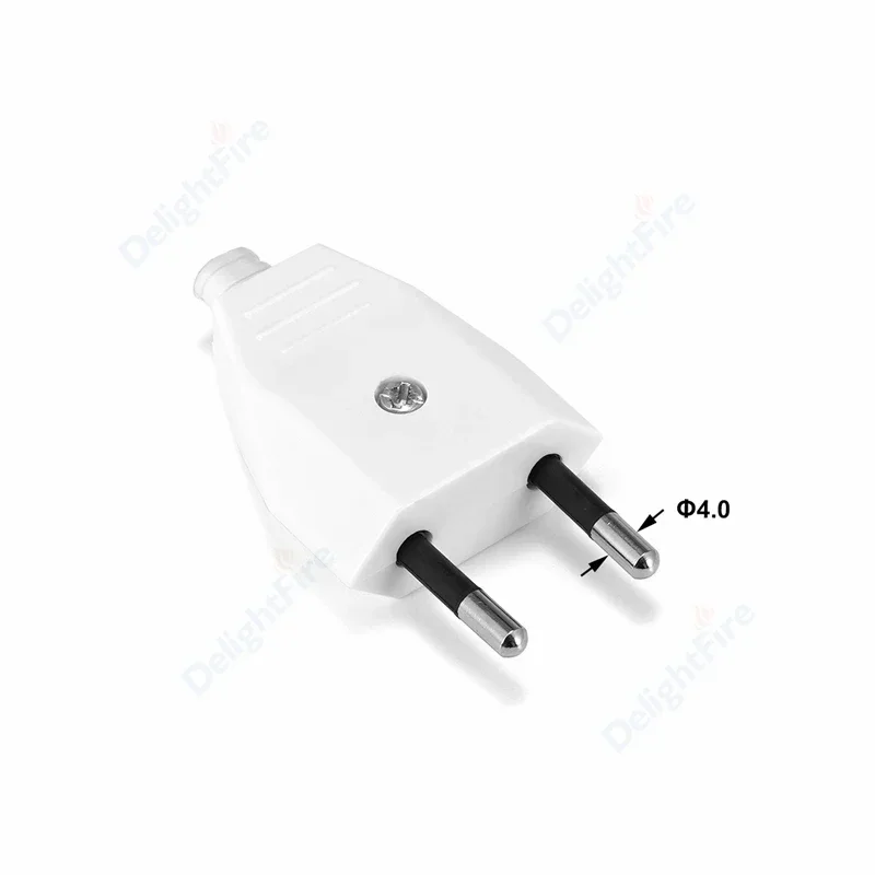 EU Plug Adapter 16A Male Replacement AC Outlets Rewireable Schuko Electeic Socket Euro Connector For Power Extension Cable