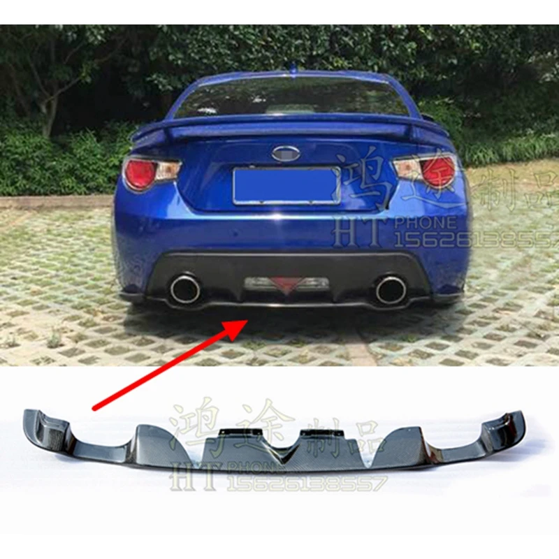 New TS Style Car Rear Bumper Splitter Lip Diffuser Spoiler Cover Trim Add-On For Aero Side Aprons For Subaru BRZ Sti 2013-2018