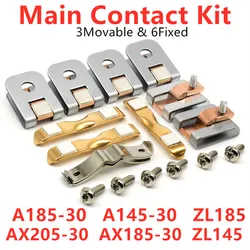 Main Contact Kit A185-30 A145-30 ZL185 ZL145 AX185-30 AX205-30 Contactor Replacement Kit Spare Parts Repair Kit Contact Sets