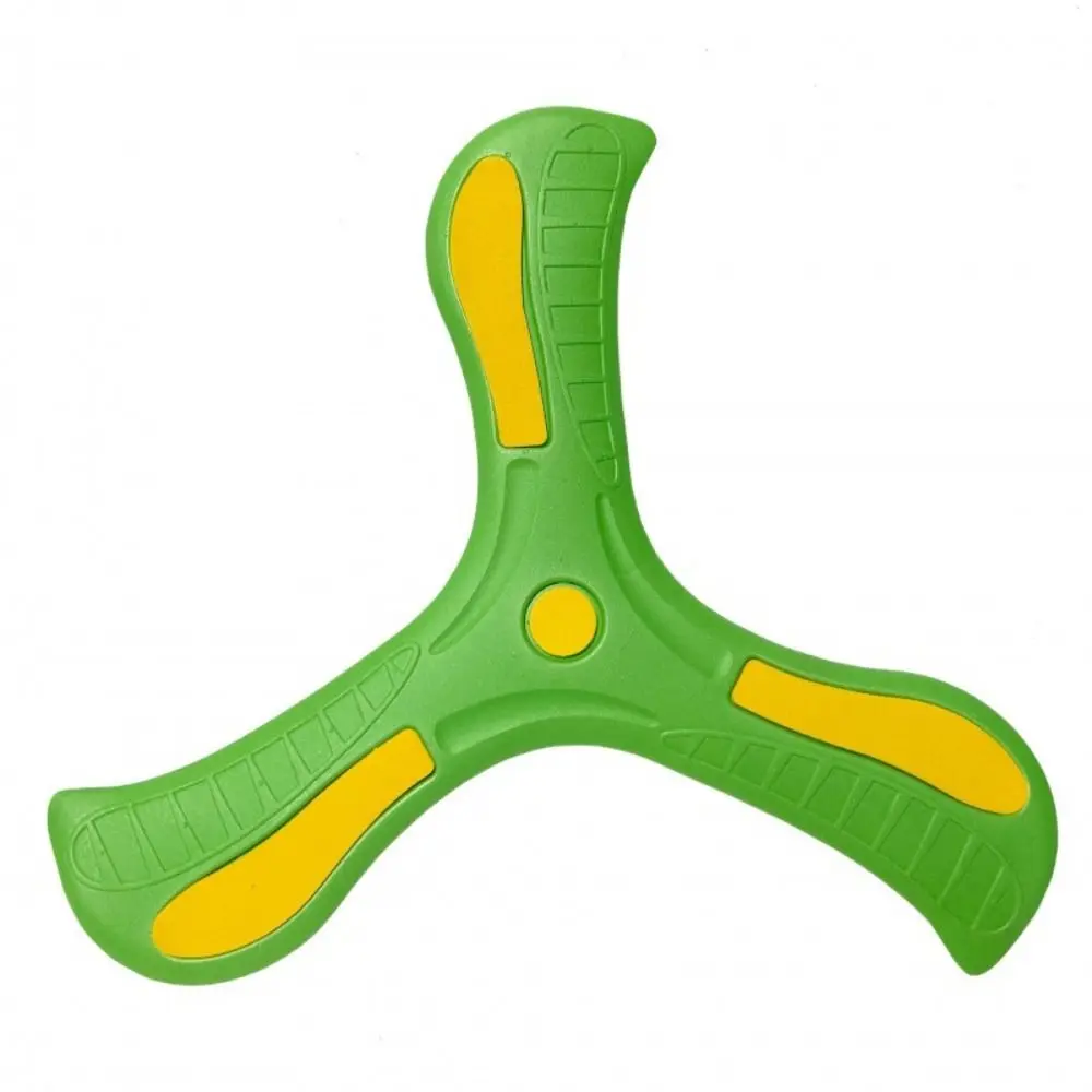 Plastic Children Boomerang Soft Children Toy Sports Three-leaf Cross Flying Disc Interactive Spinner Three-Bladed Outdoor Toys