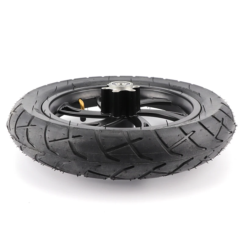 Black 12 inch Inflatable Wheels 12 1/2X2 1/4 Tyre Aluminum Rim Set Fit For Electric Scooters E-bike Folding Bicycles Accessories