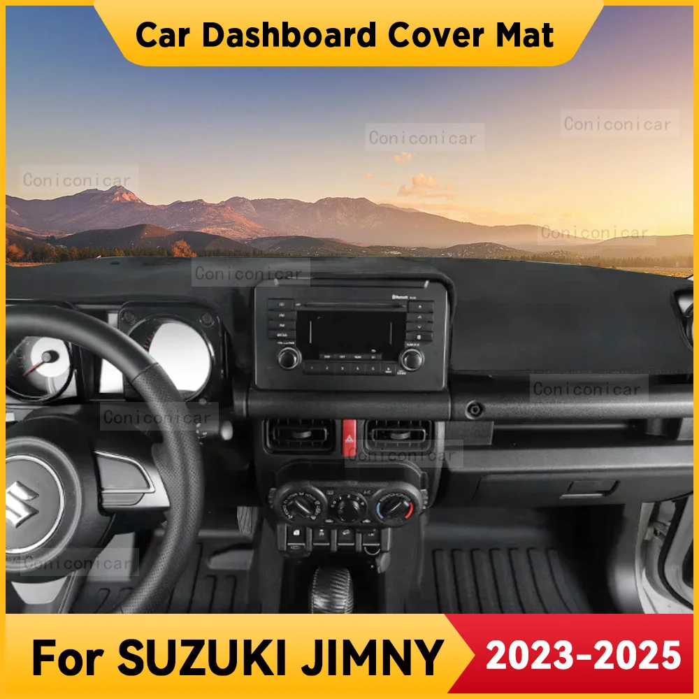 

For SUZUKI JIMNY 2023-2025 Car Dashboard Cover Mat Non-slip Sun Shade Cushion Protective DashMat Pad Interior Accessories