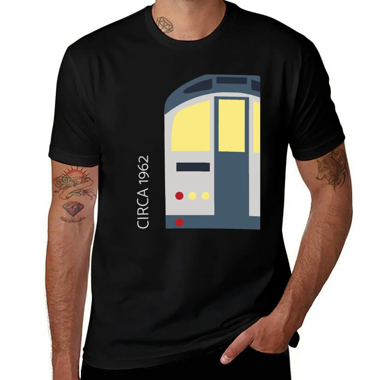 

Circa 1962 Tube Underground Train T-Shirt man graphic t shirt anime tshirt mens graphic t shirts T-shirt