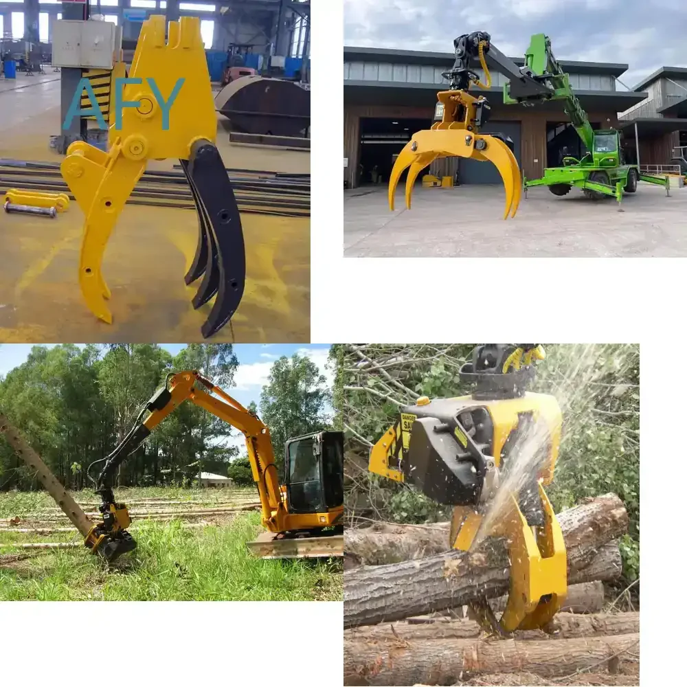 Hydraulic Demolition Grapple Selector for Efficient Sorting and Removal in Construction and Demolition Work