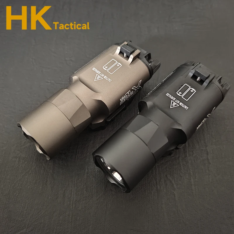 Tactical Flashlight Surefir X300U X300 X400 Pistol Scout Light  Glock Picatinny Rail Outdoor Field Lighting Hunting Weapon