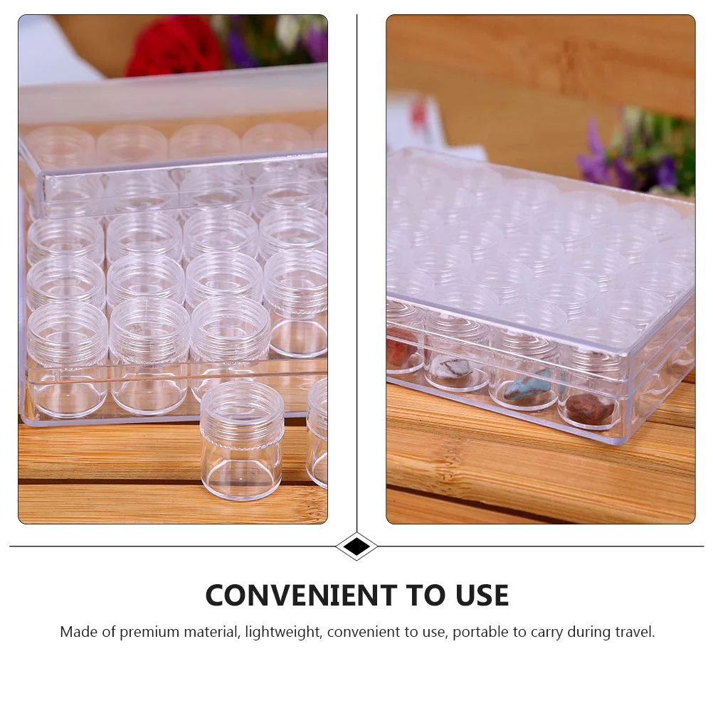 1Set 6g Small Transparent Plastic Cosmetics Jars Leakproof Portable Cream Container Travel Sample Box Creams Container