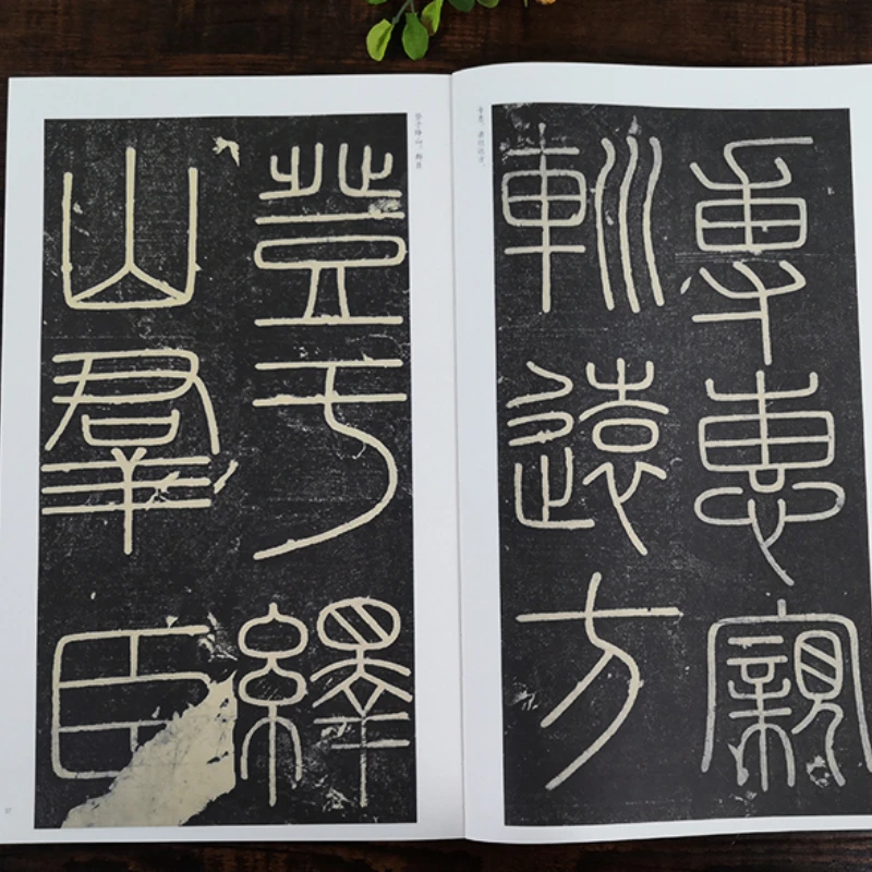 Seal Script Copybook Chinese Yishan Stele Rubbing Book Qin Dynasty Li Si Seal Script Characters Strokes Fram Technique Textbook