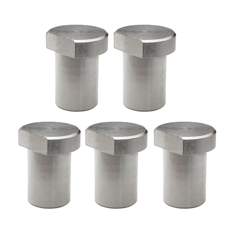 5Pcs Stainless Steel Workbench Peg Brake Stops Clamp 19Mm Dogs Woodworking Table Limit Block Workbench Workshop Tools