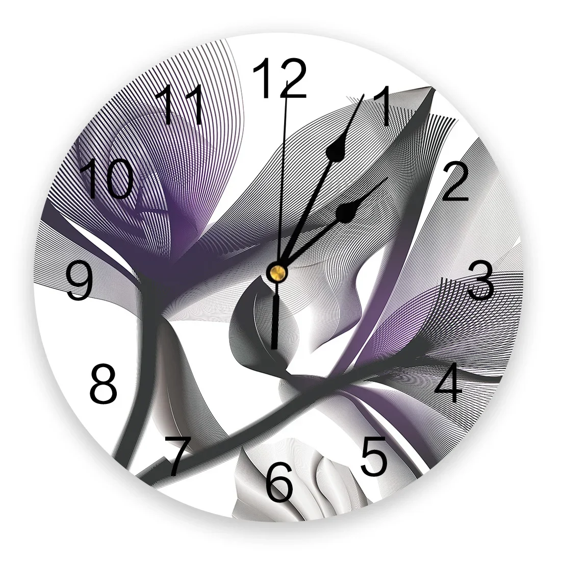 Art Fowers  Wall Clock Modern Design Brief Living Room Decoration Kitchen Clock Art Wall Watch Home Decor