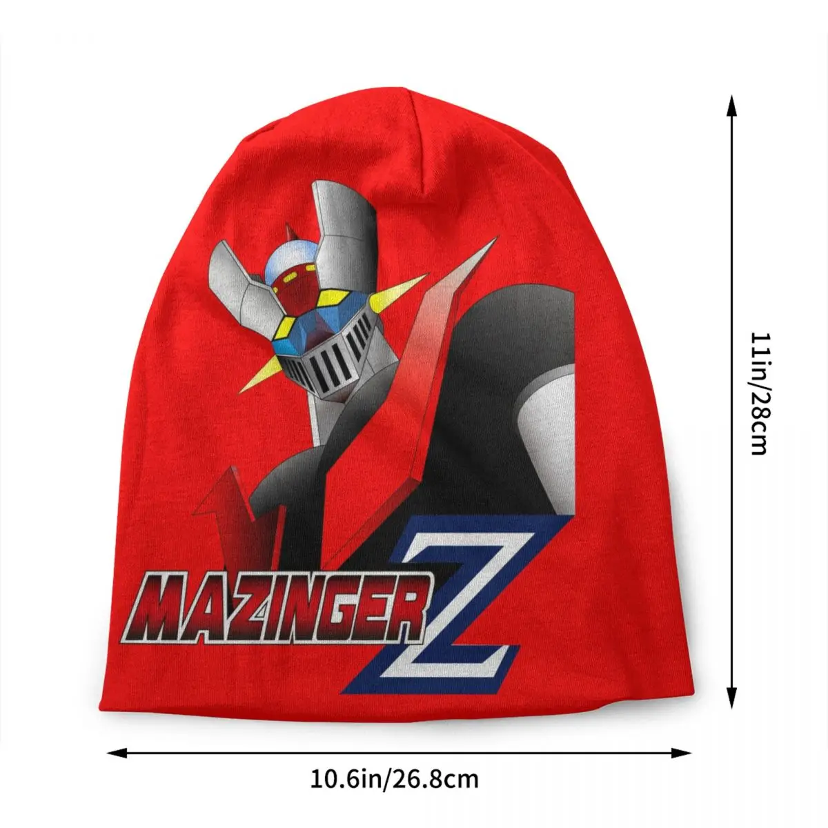 Mazinger Z Beanie Cap Unisex Winter Warm Bonnet Homme Knit Hats Cool Outdoor Ski UFO Robot Anime Manga Skullies Beanies Caps