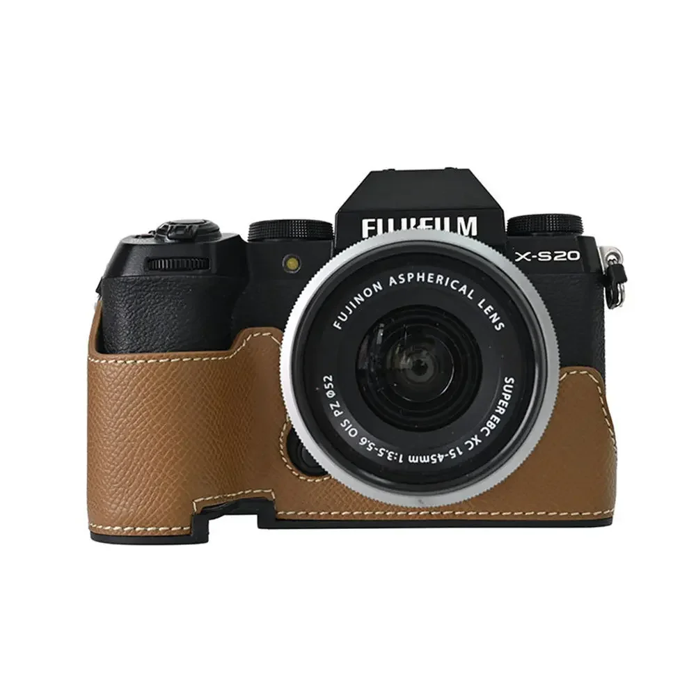 

Чехол из искусственной кожи с принтом половины ладони для камеры Fujifilm XS20 Fuji X-S20, нижняя крышка с отверстием для аккумулятора