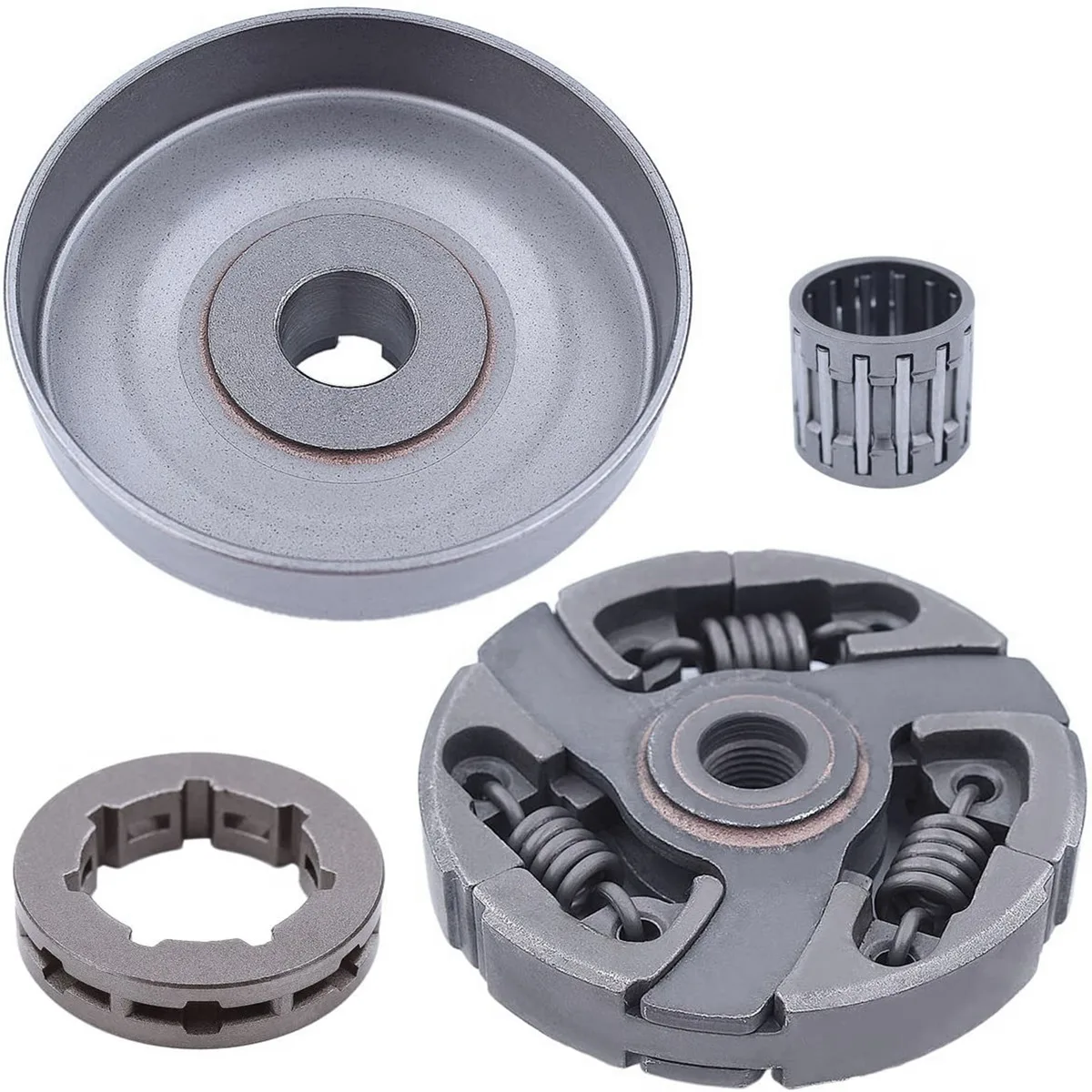 3/8-7T Clutch Drum Rim Sprocket Bearing Kit for Husqvarna 3120 394XP 395XP 3120XP Jonsered 2094 2095 Chainsaw 503701501