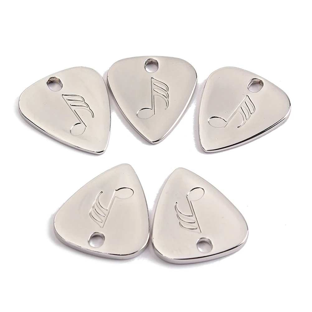

Alloy Guitar Picks Metal Plectrums Acoustic Bass Accessories Non-Slip Comfortable Sound Decorative Pendant Gift