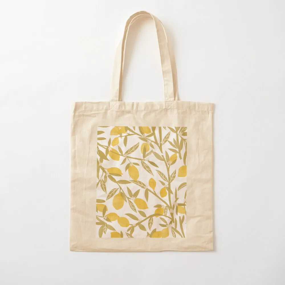 

Lemon Pattern Tote Bag Eco bag canvas tote Portable shopping bag handbag Canvas Tote