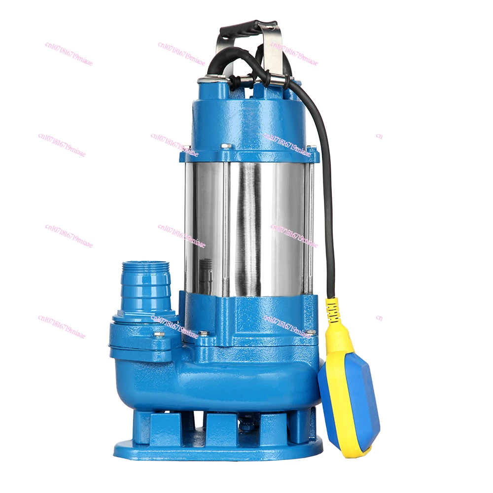 220V Household Agricultural Wastewater Irrigation Pump Septic Tank Cutting Stainless Steel Submersible Pump