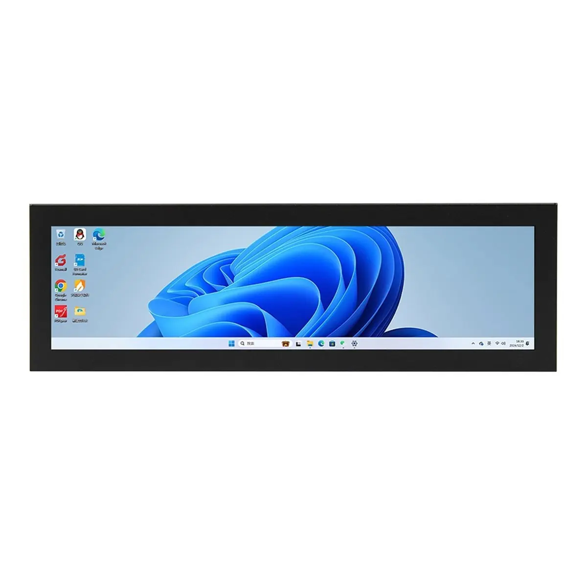 

8.8inch Display 1920x480 Stretched Bar IPS LCD Panel -Compatible Micro-USB 60Hz MIPI Driver Board for