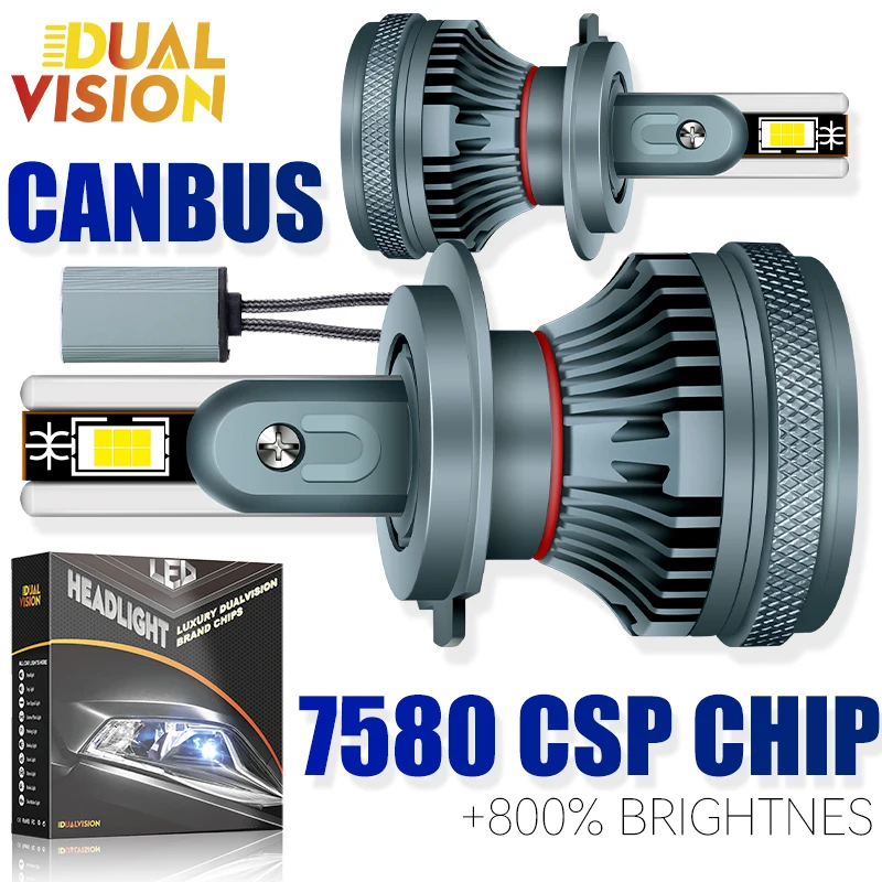 

H7 LED K5C Canbus Error Free H4 H11 H1 HB3 9005 HB4 H8 H9 HIR2 9012 7580 CSP Chips Car Headlight Bulb 2X Motorcycle Lamp 12V 24V