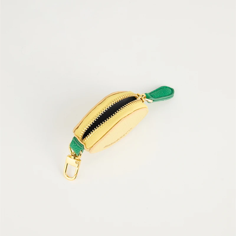 Yellow lemon Fruit Charm coin purse cute key chain mini pouch Wallet gift for girl women 2025  spring summer new image 6