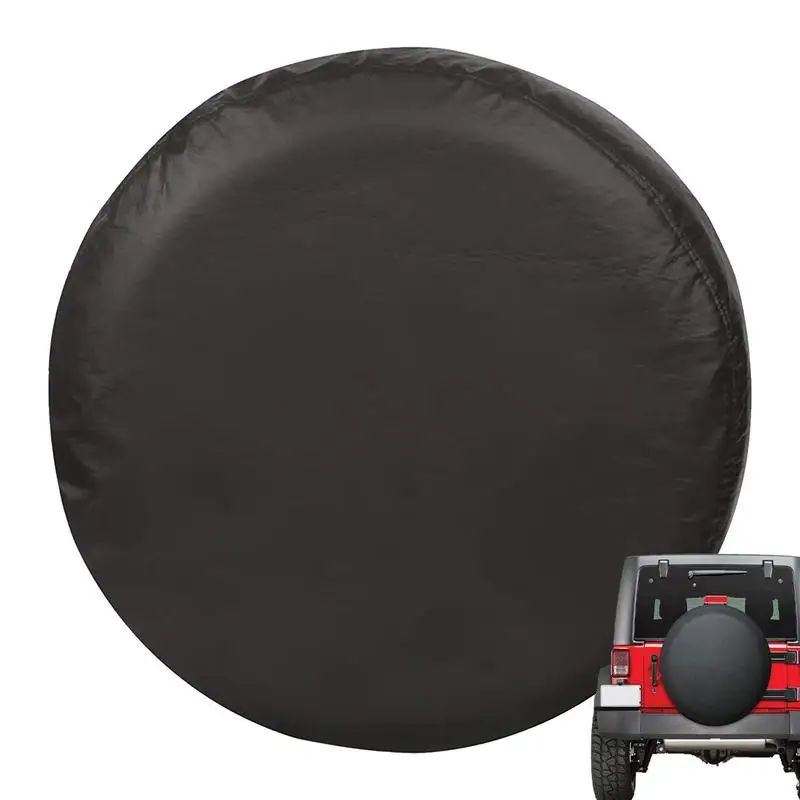 Spare Tire Cover For RV Trailer Waterproof Windproof Tire Protector Cover 30-32 Inch Oxford Cloth Dust-Proof Wheel Tire