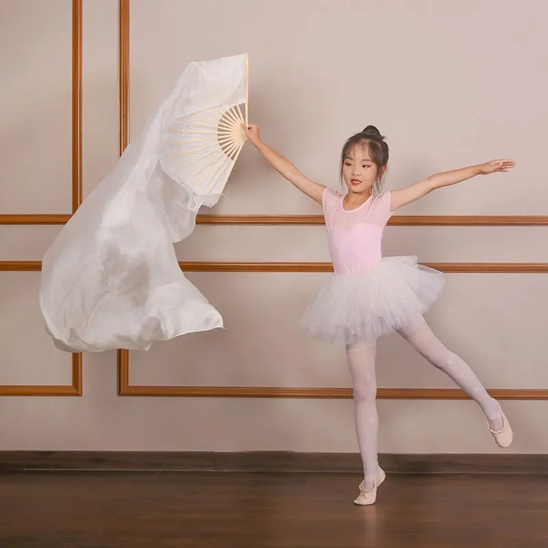 مروحة رقص حريرية باللون الرمادي الأبيض 100% من الحرير الحقيقي لمرحلة الرقص الشرقي دعائم أداء المشجعين مصبوغة يدويًا حجاب حريري متعدد الألوان #3