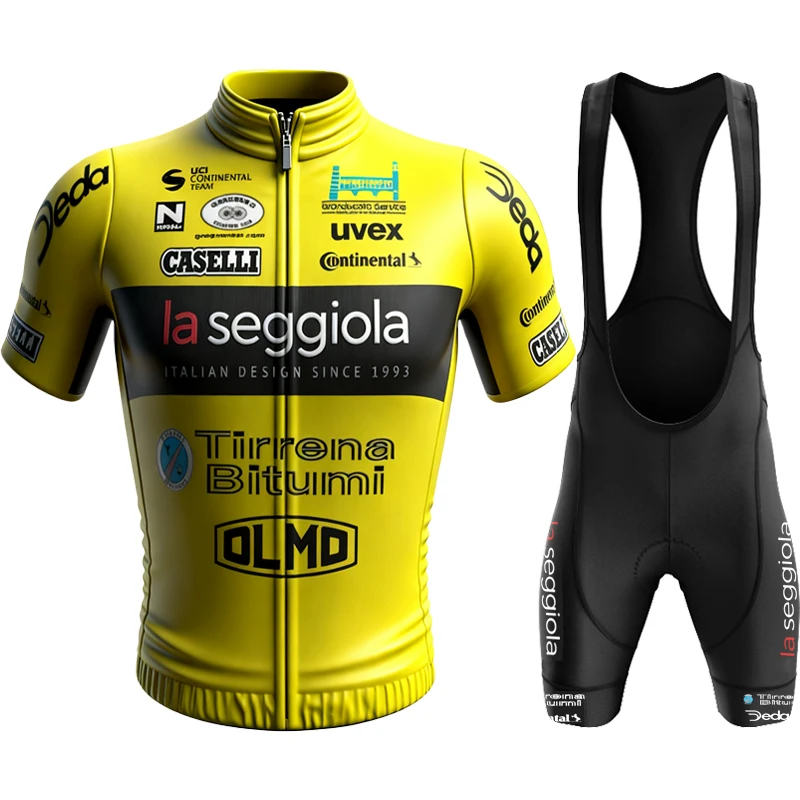 

Cycling Clothing Men Tricuta Man Sports Set Gragnano Sporting Club Cycle Jersey Short Sleeves Clothes Shorts Bib Men's Mtb Pants