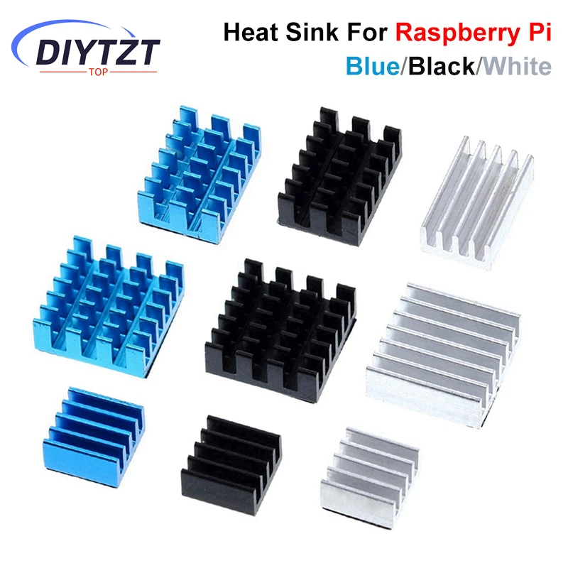 

For Raspberry Pi 4 Heat Sink 3pcs Raspberry Pi 4B Aluminum Heatsink Radiator Cooling Kit Cooler for Raspberry Pi 4 Model B