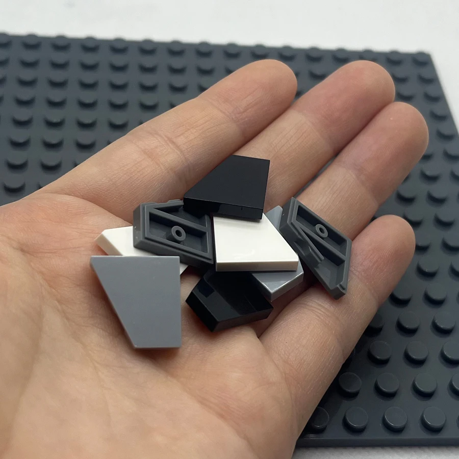 Tile Wedge Plate 2x2 (27°) Right Building Block Brick MOC Parts Toys For City Compatible 24307 10pcs/Lot - view 4
