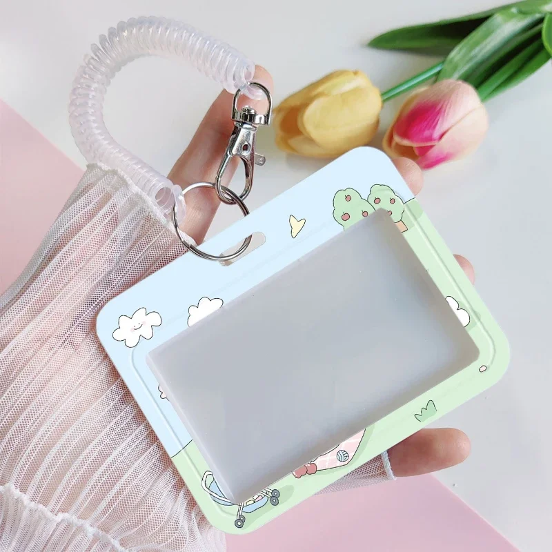 Creative Design Card Holder Suitable For Bank ID Holders Badge Child Bus Card Cover Case Keychain Pendant Kpop Photocard Holder