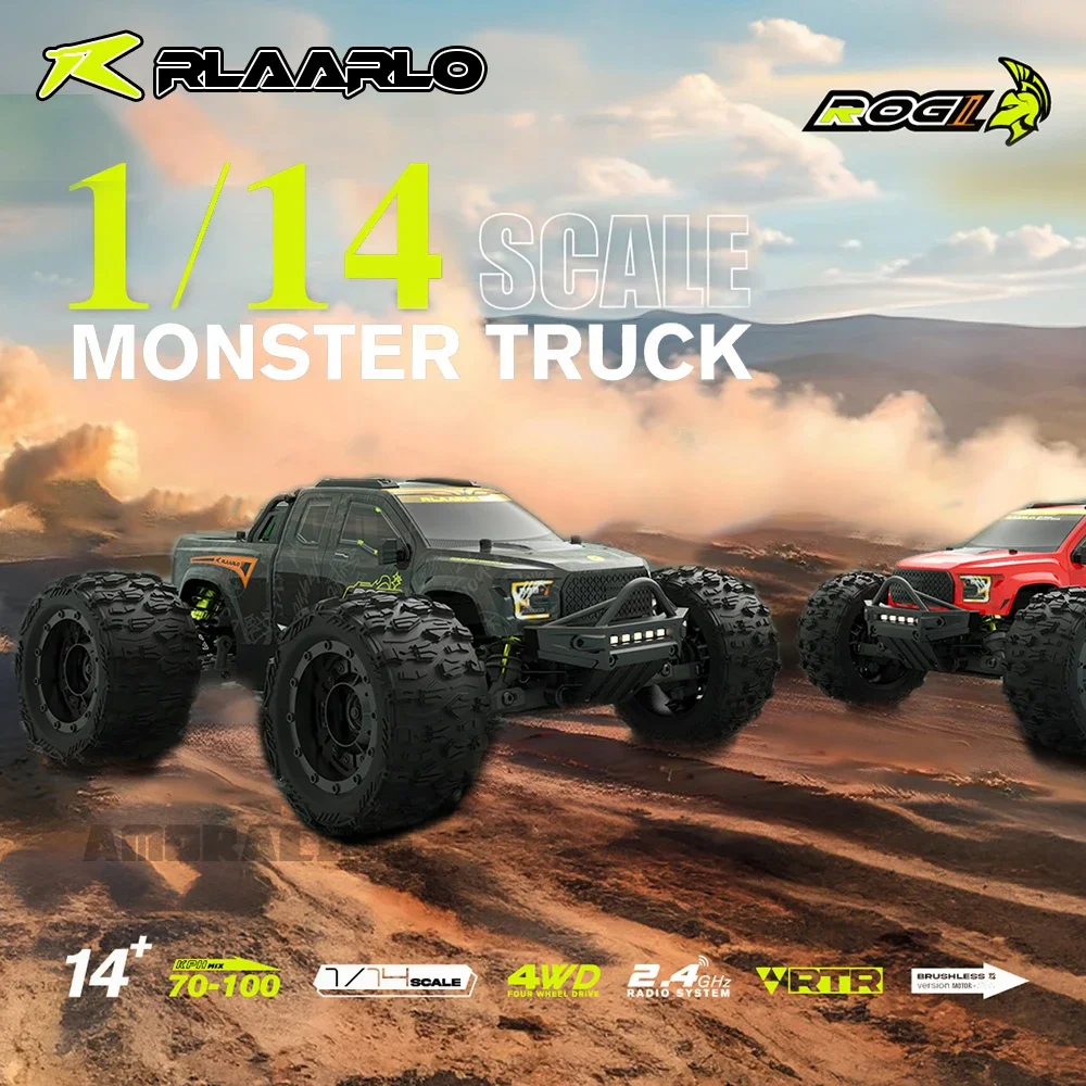 

RLAARLO Gladiator ROG1 Бесщеточный 3S 1/14 RC Электрическая модель автомобиля Monster Turck Взрослые детские игрушки 4WD RTR