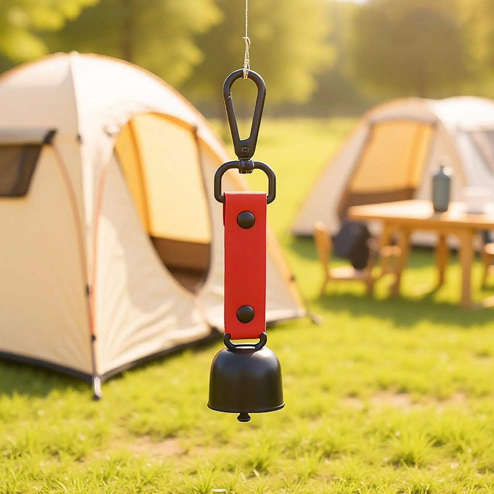 جرس أمان الدب مع حلقة تسلق مغناطيسية للدفاع عن النفس وأجراس الدب للسلامة في الهواء الطلق وتنبيه الحياة البرية للرياضة وركوب الدراجات الجبلية