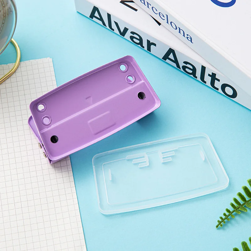 Losbladige Ronde Dubbele Gat Punch Student Diy Hand Grootboek Punch Kleine 6Mm Ronde Gat Pons