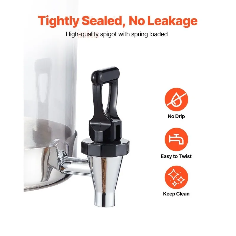 موزع مشروبات سعة 2.1 جالون للحفلات مع صينية حنفية