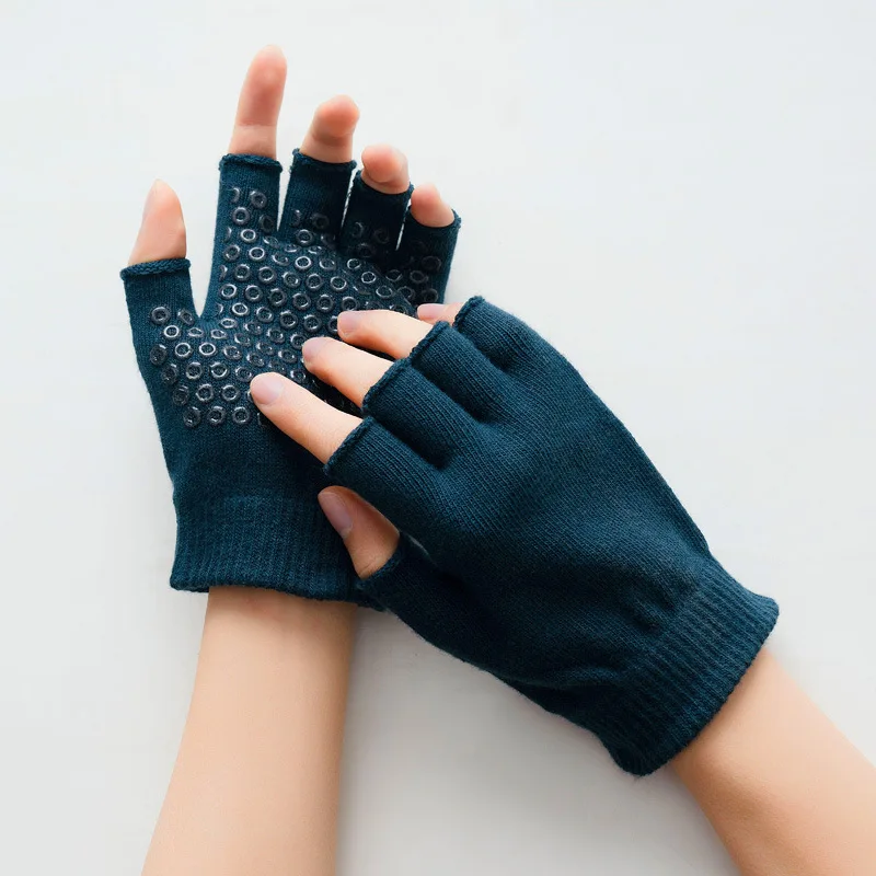 

Fingerless Fitness Gloves - Non-Slip Grip for Aerial Yoga & Gym