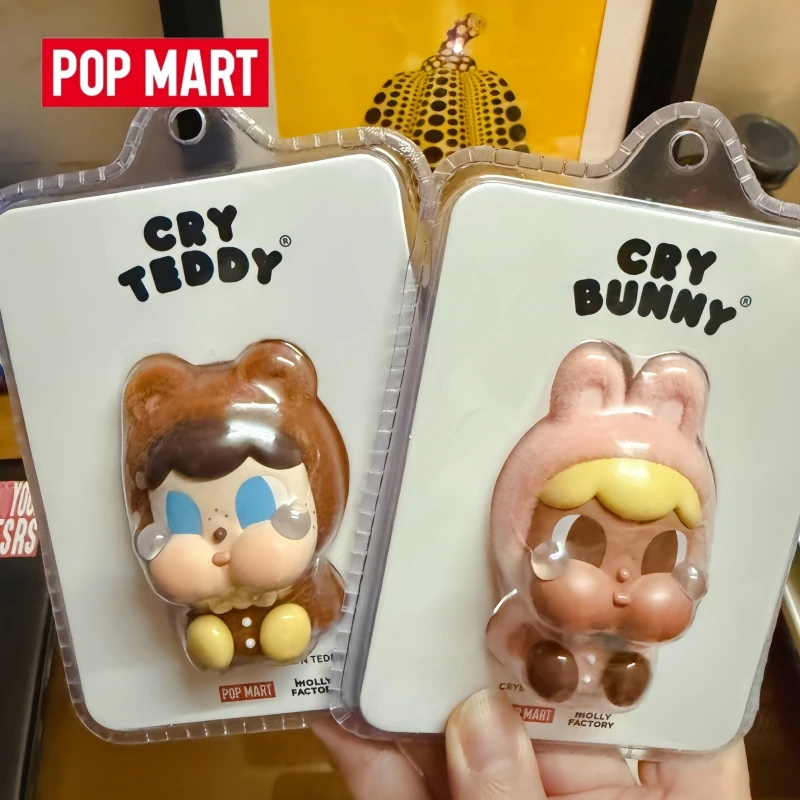 

Hot Selling Genuine Popmart Crying Babe Crying Bear Crying Rabbit Serie Suspension Card Blind Box High Quality Handmade Toy Gift