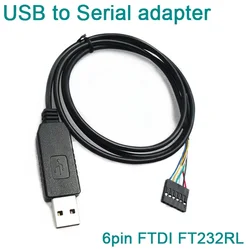 6Pin FTDI FT232RL FT232 Module For Arduino USB to TTL UART Serial Wire Adapter RS232 Download Cable Module LED Indicator