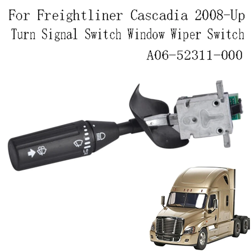 New For Freightliner Cascadia 2008-Up New Turn Signal Switch Window Wiper Switch A06-52311-000 Replacement