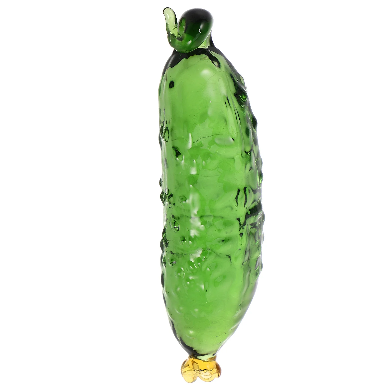 

Glass Cucumber Statue Simulation Vegetable Home Kitchen Decor Hand Blown Art Glass Sculpture Tabletop Ornament