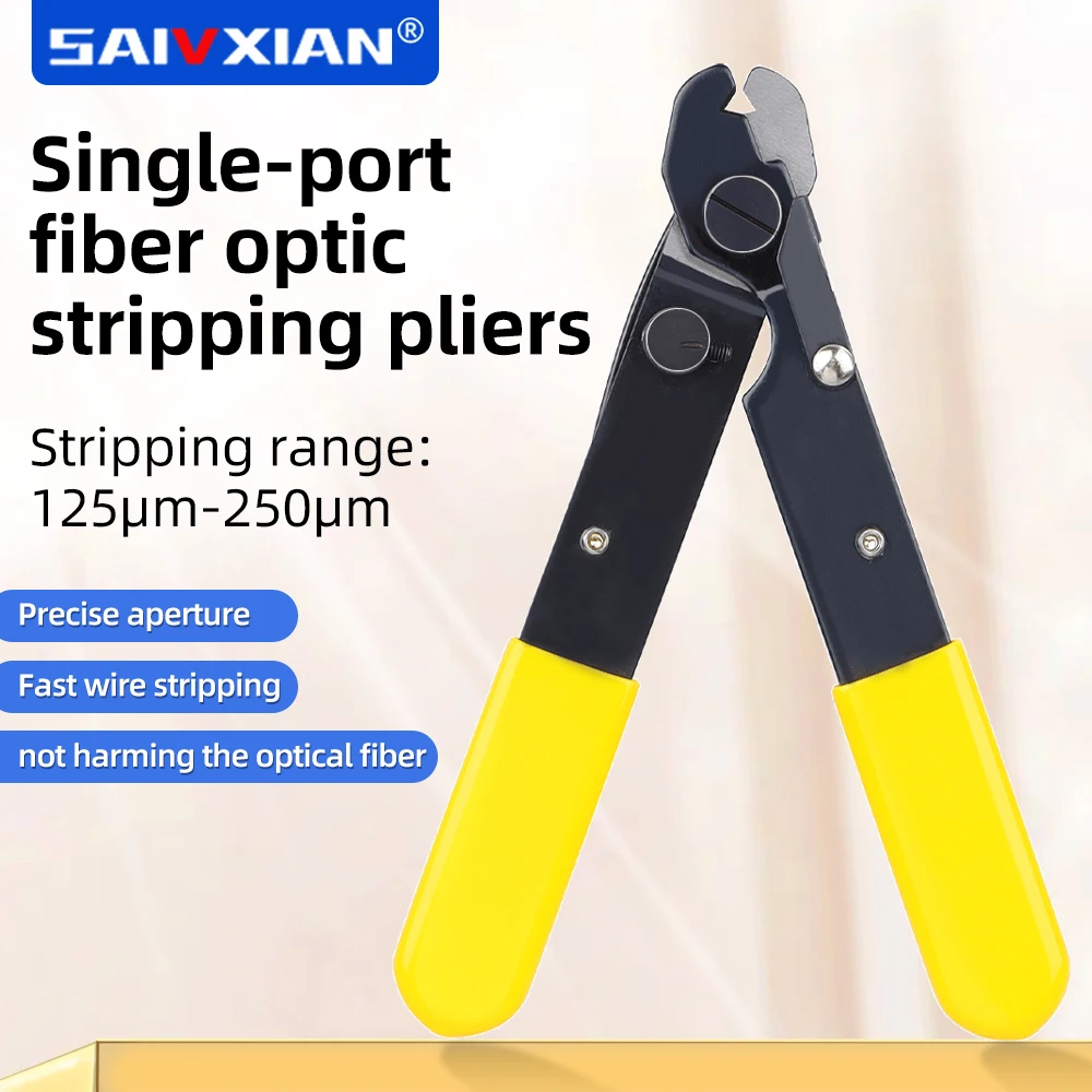 

SAIVXIAN FO103-S single hole fiber optic cable stripper clamp Fiber stripping pliers Wire stripper Fiber optic Miller pliers