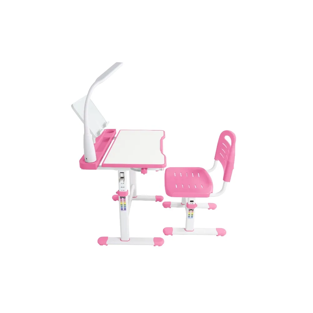 طقم مكتب وكرسي للأطفال باللون الوردي #1