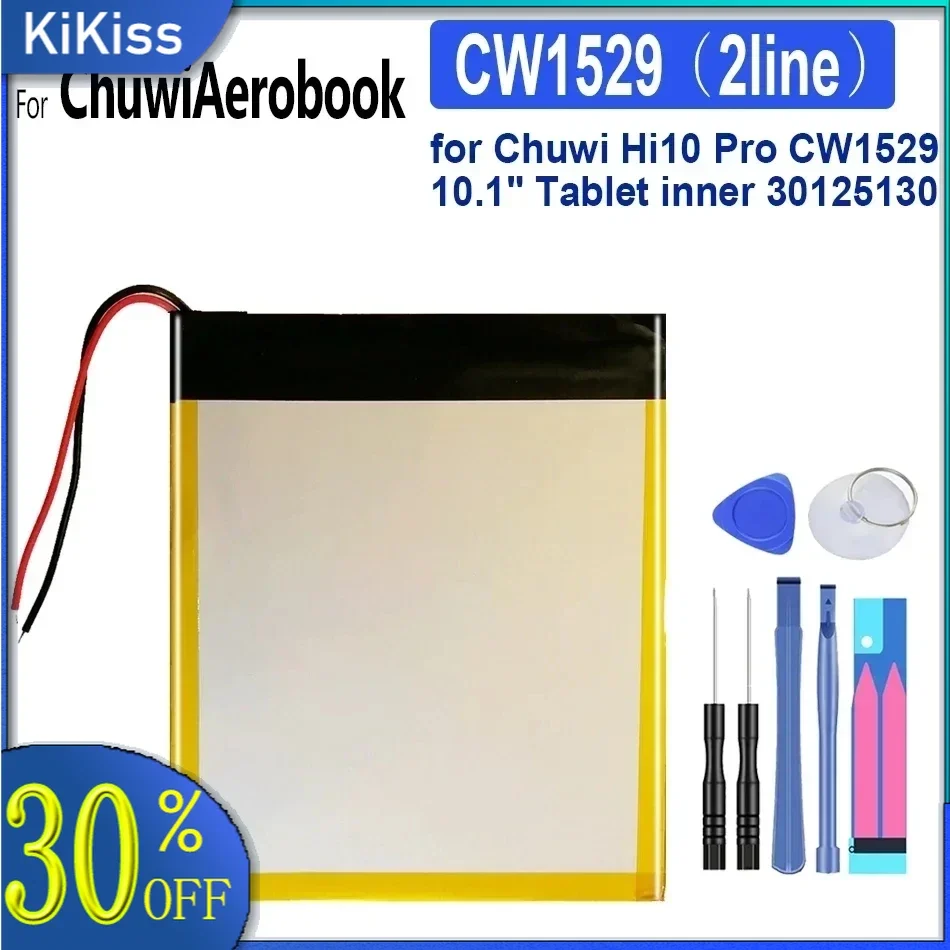 

For Chuwi Hi10 Pro CW1529 10.1" Tablet inner 30125130 (2line) CW1529 (2line) Tablet Battery