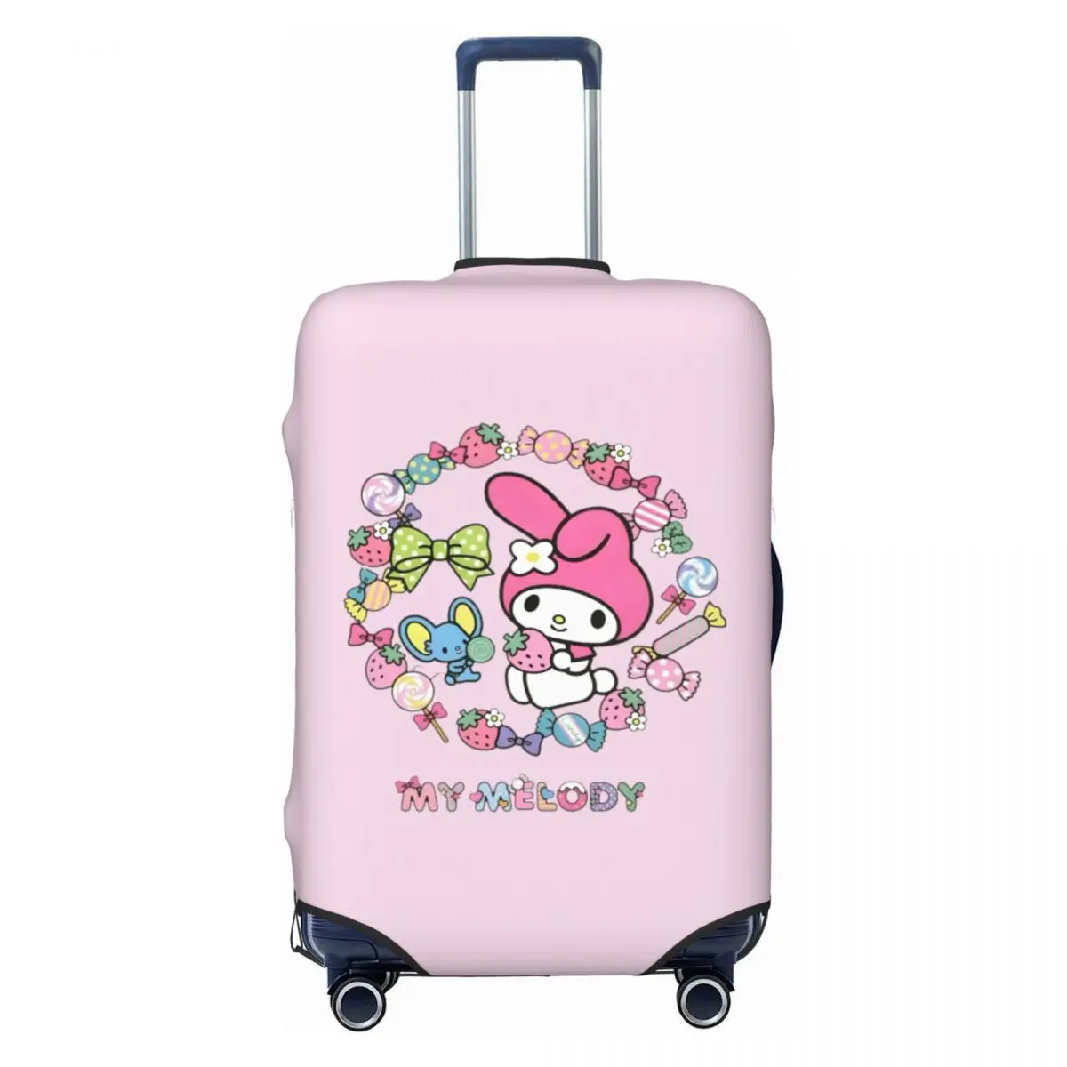 

Пользовательский чехол для дорожного багажа Sanrio Anime My Melody, пылезащитный чехол для чемодана, подходит для 18-32 дюймов