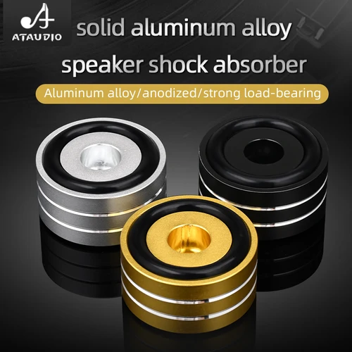 Super Premium 4 Uds altavoz de alta fidelidad picos soporte pies almohadilla aleación de aluminio para altavoz DAC almohadilla de pie absorbente de golpes